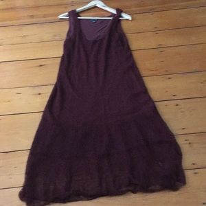 Eileen Fisher dress and slip, size S.